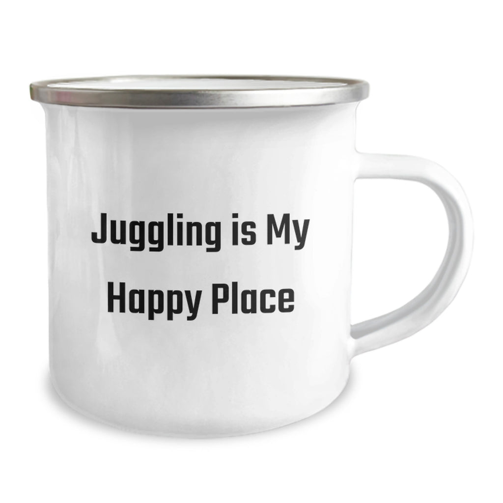 Camping Mug Gift Juggling Is My Happy Place - A Joyful Surprise - Image 2