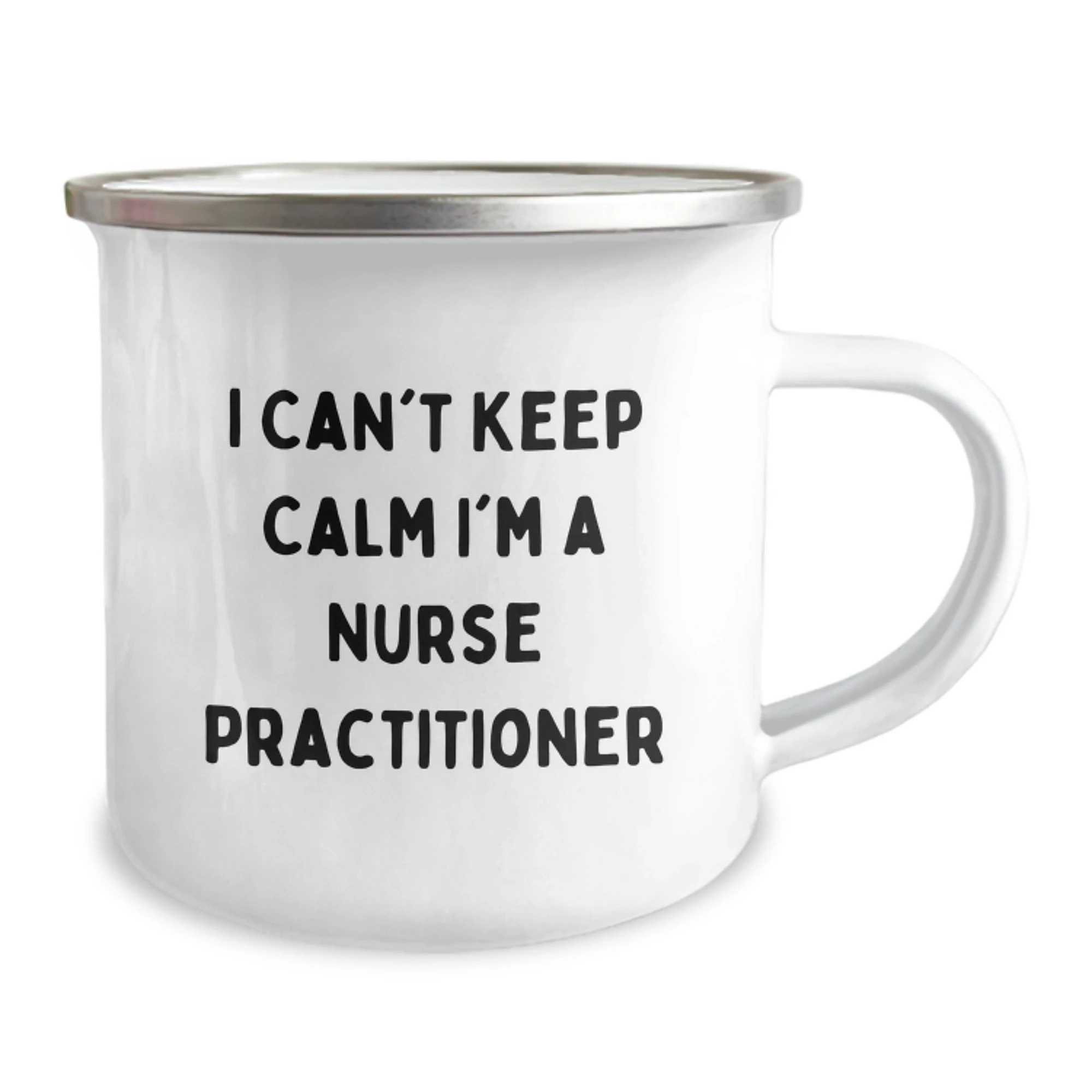Funny Gifts for Nurse Practitioner - I Can't Keep Calm I'm A Nurse Practitioner Christmas Unique Mugs for Men Women Family Friends Coworkers - 12 oz Stainless Steel Camping Mug