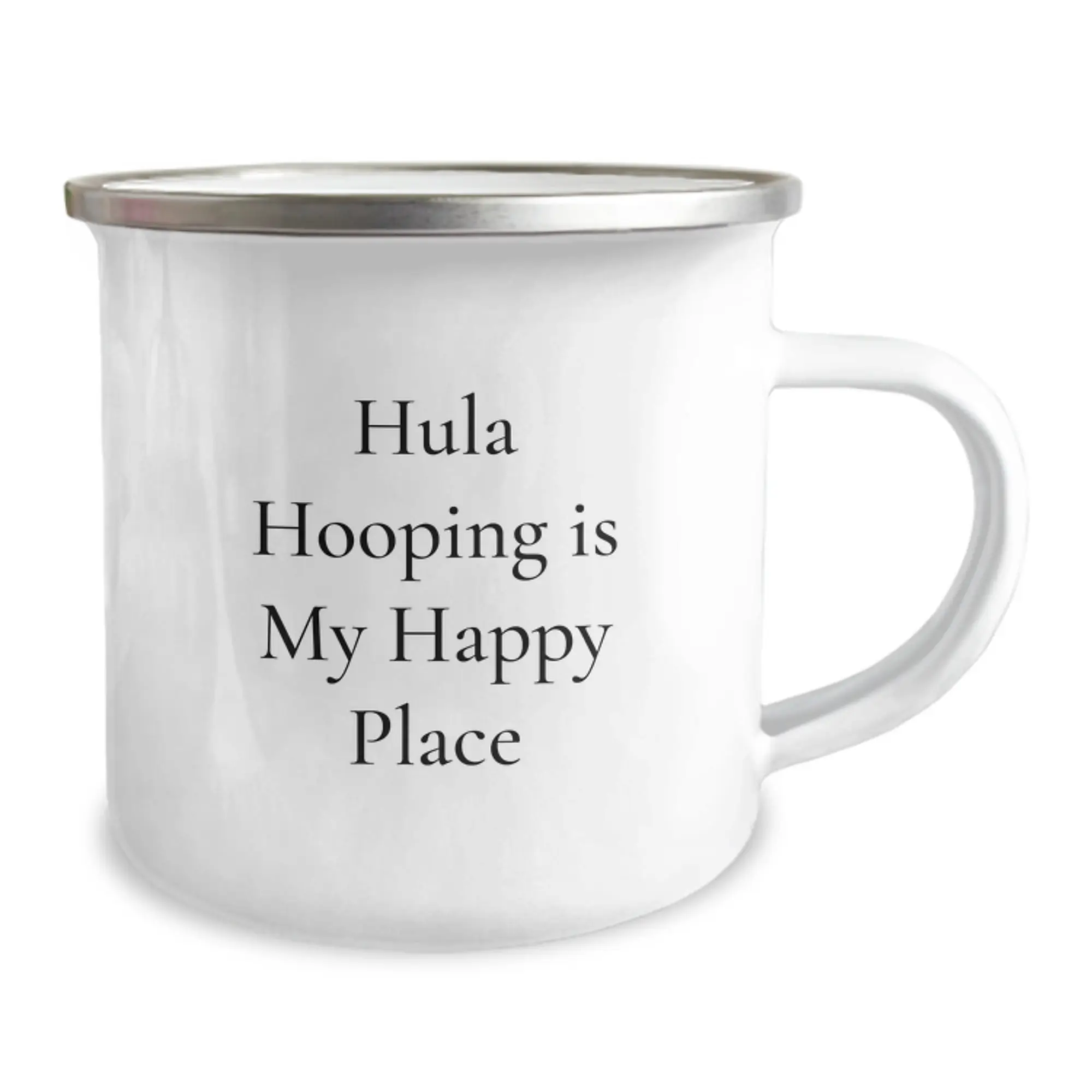 Funny Hula Hooping Gifts for Her Men, Women Friends Family - Camping Mug - Hula Hooping Is My Happy Place, Unique Graduation Gifts from Friends - Image 2