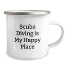 Funny Scuba Diving Gifts from Dad - Scuba Diving Is My Happy Place, Unique Father's Day Unique Gifts for Scuba Diving Men - Image 2