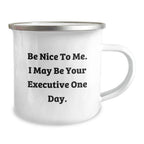 Funny Executive Gifts for Christmas Unique Gifts from Friends to Executive Men, Camping Mug for Executive