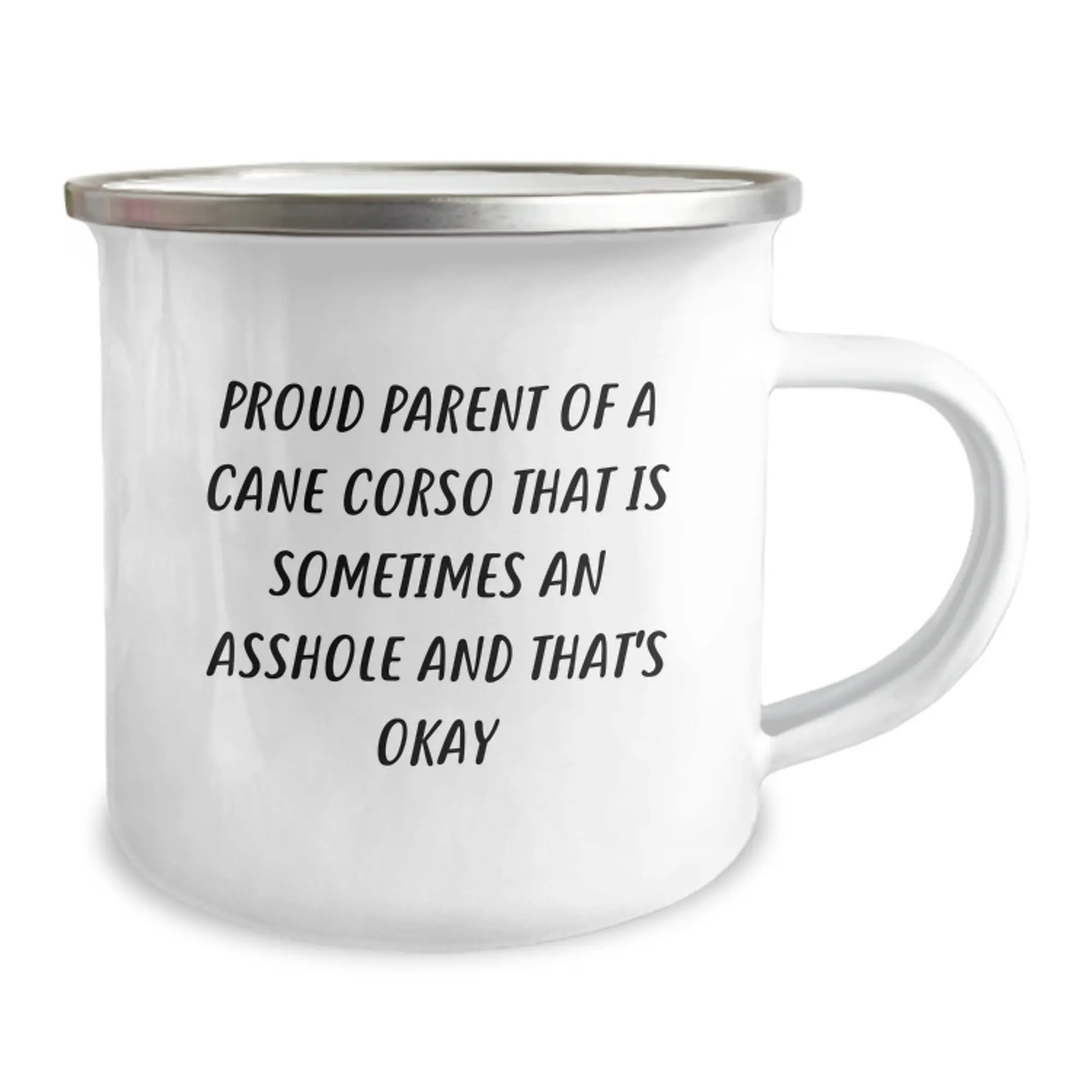 Funny Cane Corso Dog Camping Mug Gifts from Proud Parents for Men, Unique Father's Day Unique Gifts - Image 2