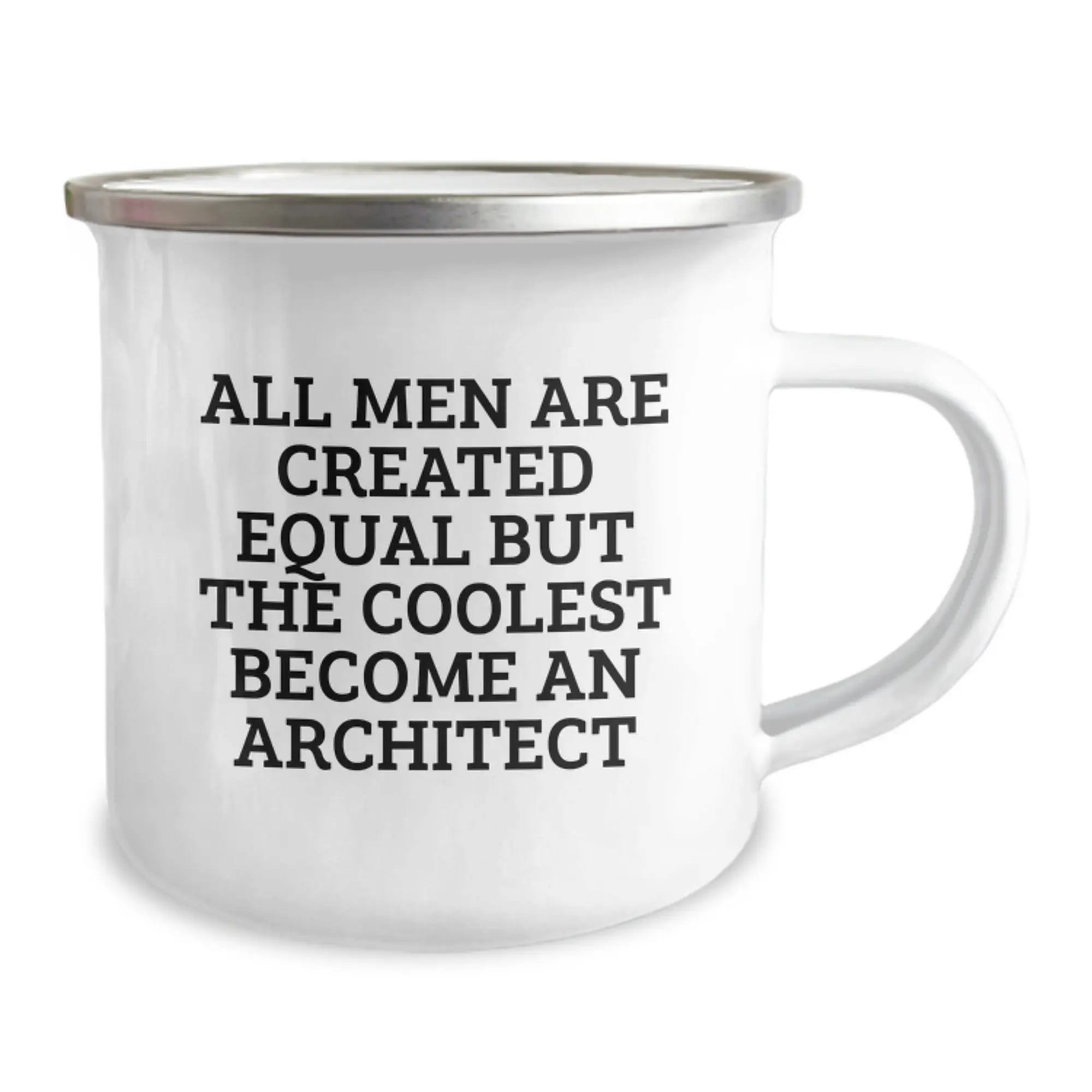 Architect Keepsake Camping Mug for Him Birthday Gift with Enamel Finish - Image 2