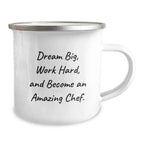 Camping Mug Gift for Men - Inspirational Quotes, Chef Gifts, Christmas Unique Gifts, Gifts from Men to Chef Friends