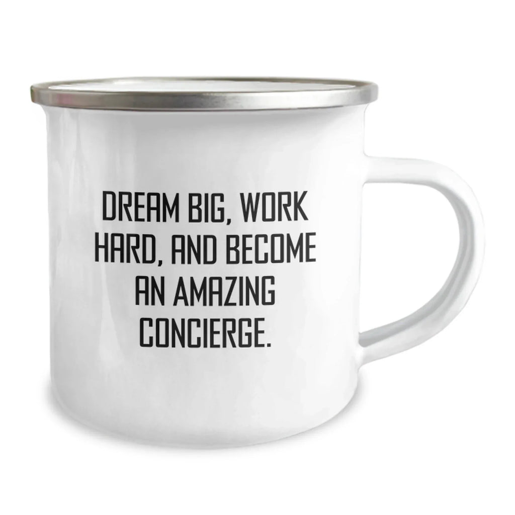 Concierge Gifts from Friends, Gifts for Amazing Concierge, Camping Mug with Inspirational Quote, Birthday Unique Gifts