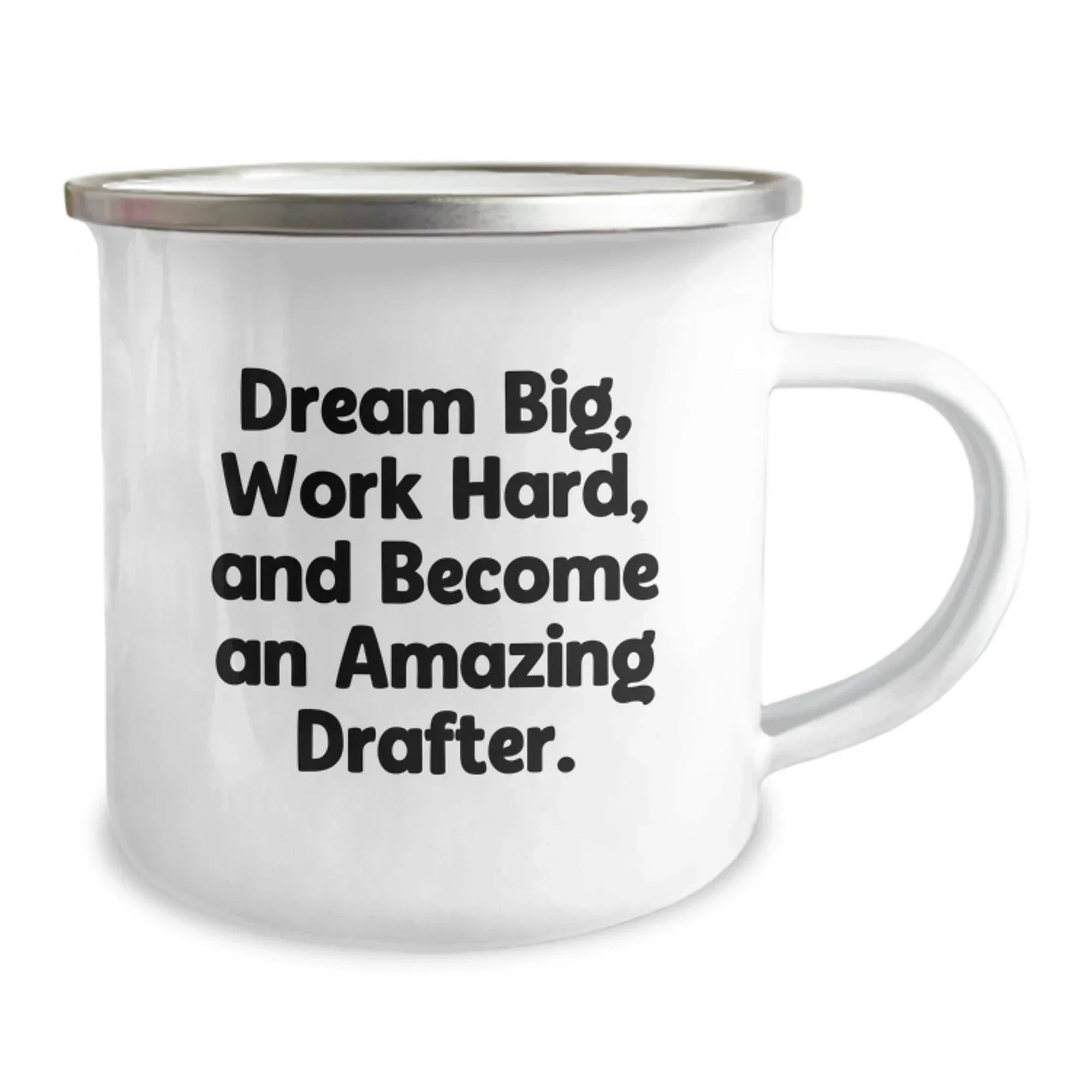 Funny Drafter Camping Mug Gifts from Friends - Dream Big, Work Hard - Unique Christmas Memorable Presents for Drafter Enthusiasts Men
