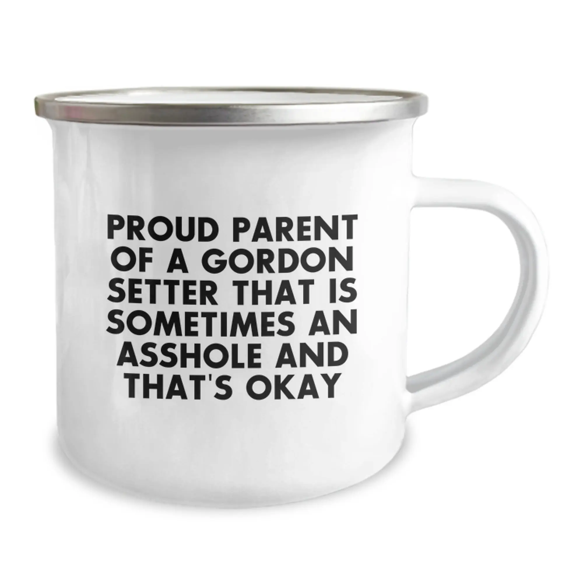Gordon Setter Dog Lover's Funny Camping Mug, Gifts from Family to Proud Parent of Gordon Setter Dog, Unique Graduation Gifts for Gordon Setter Dog Owner's Friend - Image 2