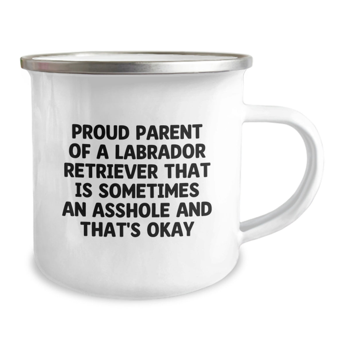 Christmas Gift for Her Humorous Labrador Retriever Camping Mug - Image 2