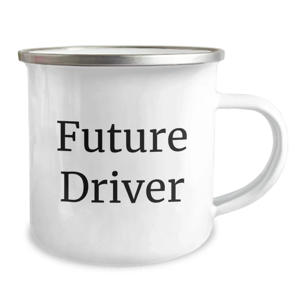 Funny Driver Gifts from Friends for Future Drivers, Unique Camping Mug with Inspirational Quote, Christmas Unique Presents for Men