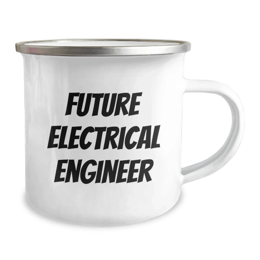 Funny Electrical Engineer Gifts, Gifts from Friends, Electrical Engineer Camping Mug, 'Future Electrical Engineer' Quote, Christmas Unique Gifts for Men