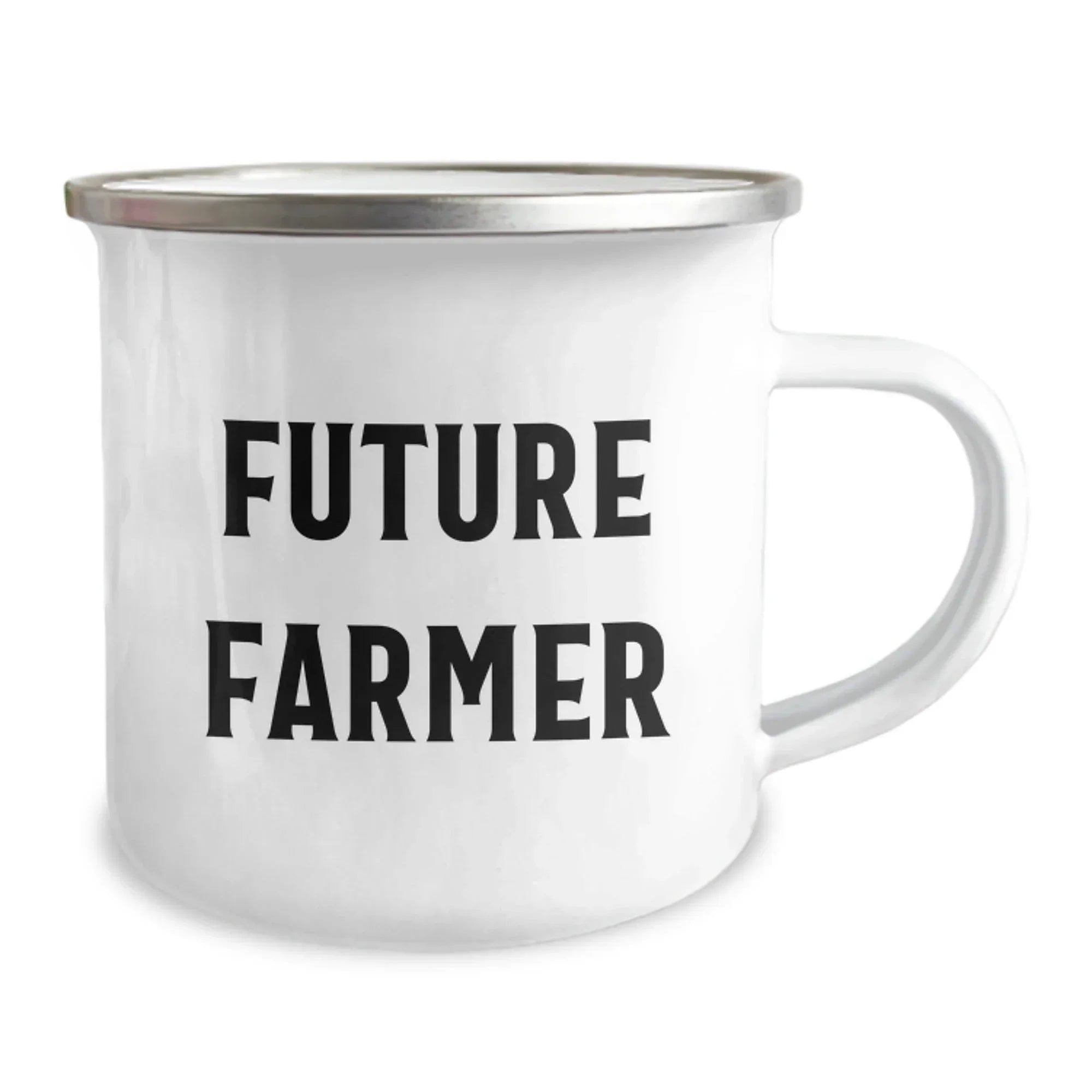 Funny Quotes for Future Farmer Christmas Unique Gifts - Gifts from Family to Farmer Friends Camping Mug - 12 oz Stainless Steel