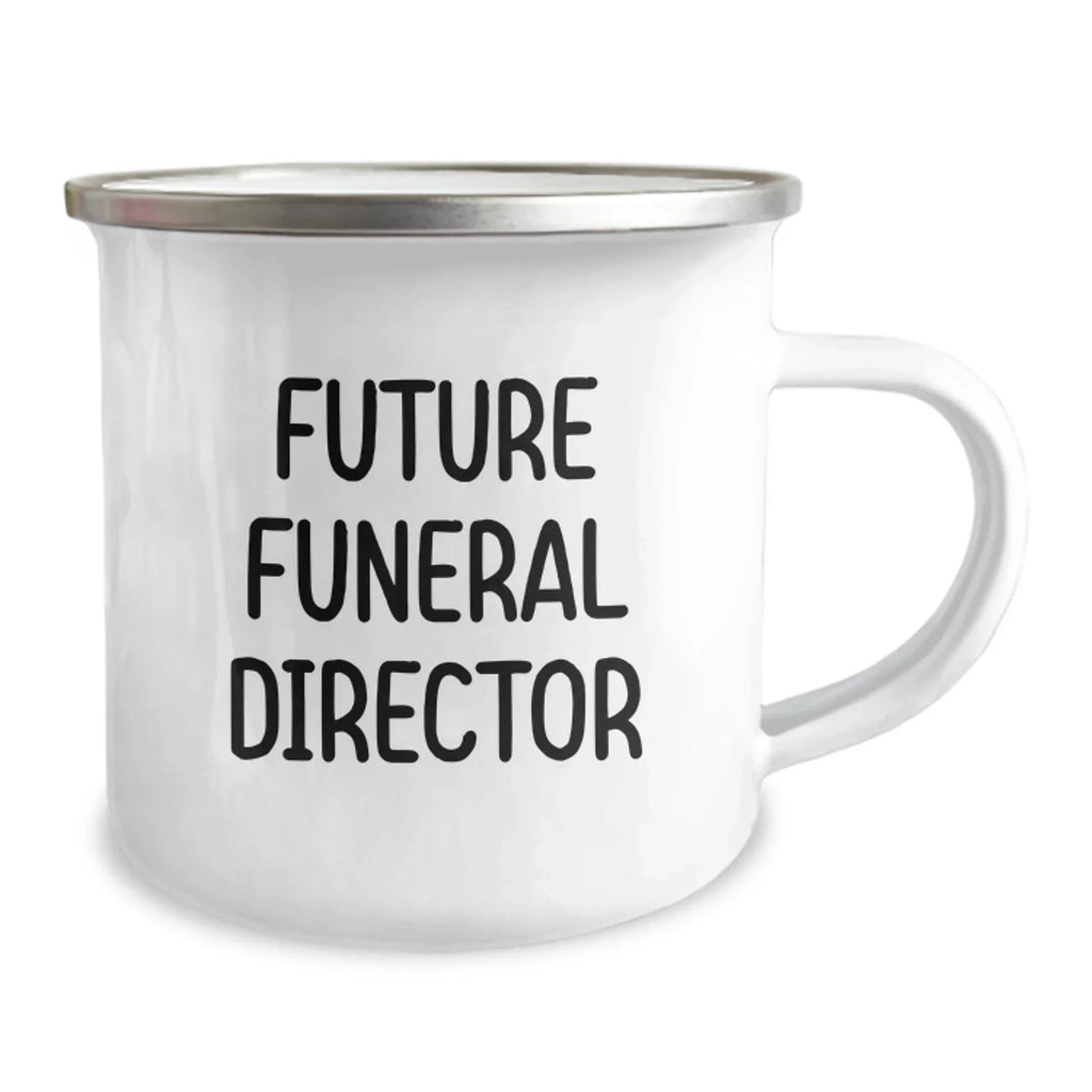 Gifts from Family for Future Funeral Director - Inspirational Camping Mug for Graduation, 'May You Never Forget Where You Came From', 12 oz Stainless Steel with Enamel Finish