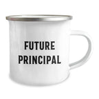 Funny Principal Camping Mug, Gifts from Friends to Future Principals, Birthday Unique Gifts for Men, Women, Coworkers, Family