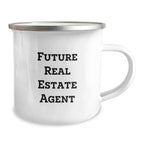 Funny Real Estate Agent Camping Mug Gifts from Friends for Men, Unique Christmas Memorable Presents