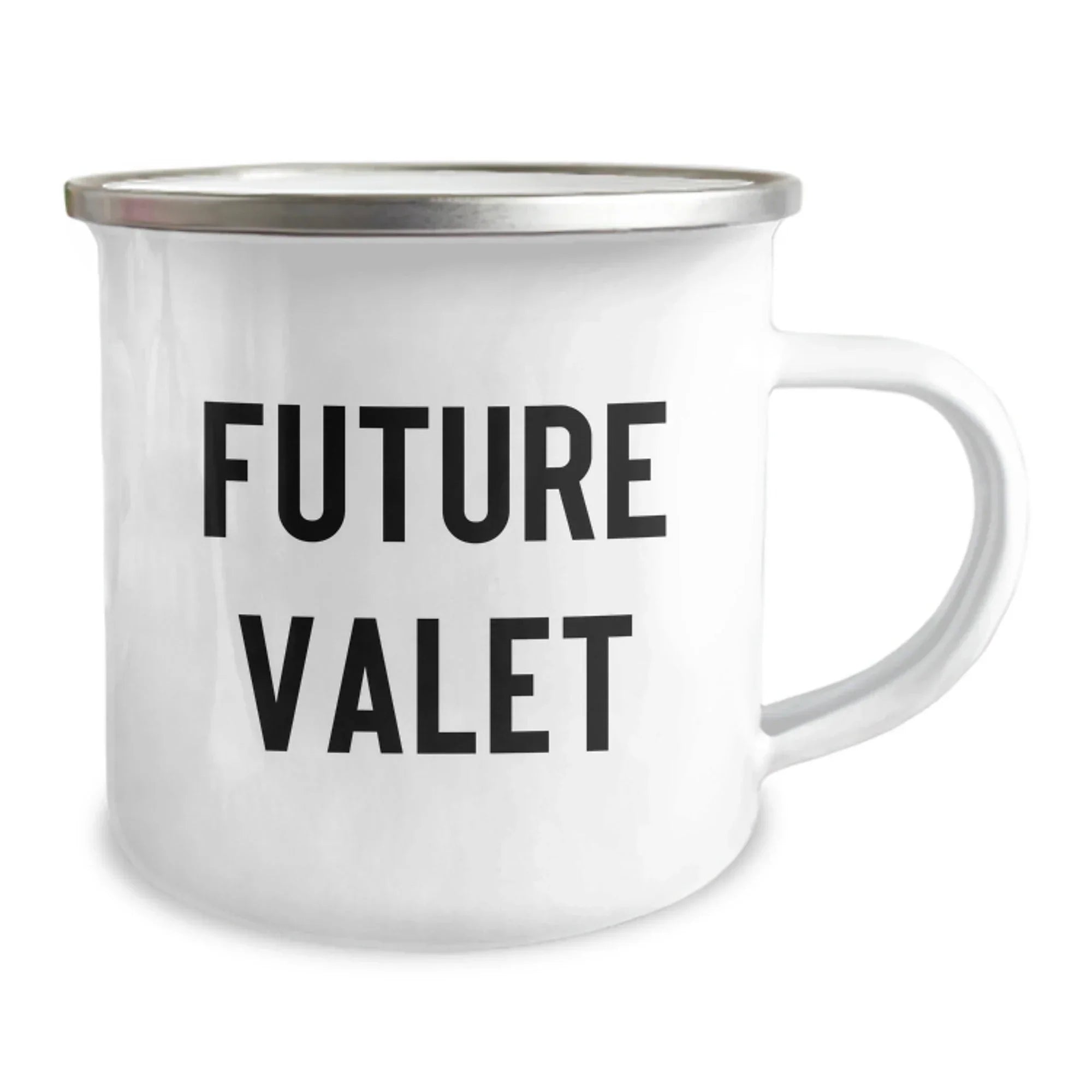 Funny Gifts from Friends for Valet Camping Mug - Stainless Steel with Enamel Finish, 12 oz Capacity