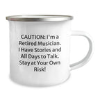Musician Camping Mug, Funny Gift for Music Lovers, Unique Christmas Unique Gifts from Friends to Family