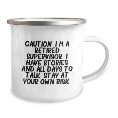 Funny Supervisor Gifts for Men, Camping Mug for Supervisor Friends, Christmas Unique Ideas from Coworkers - Image 2
