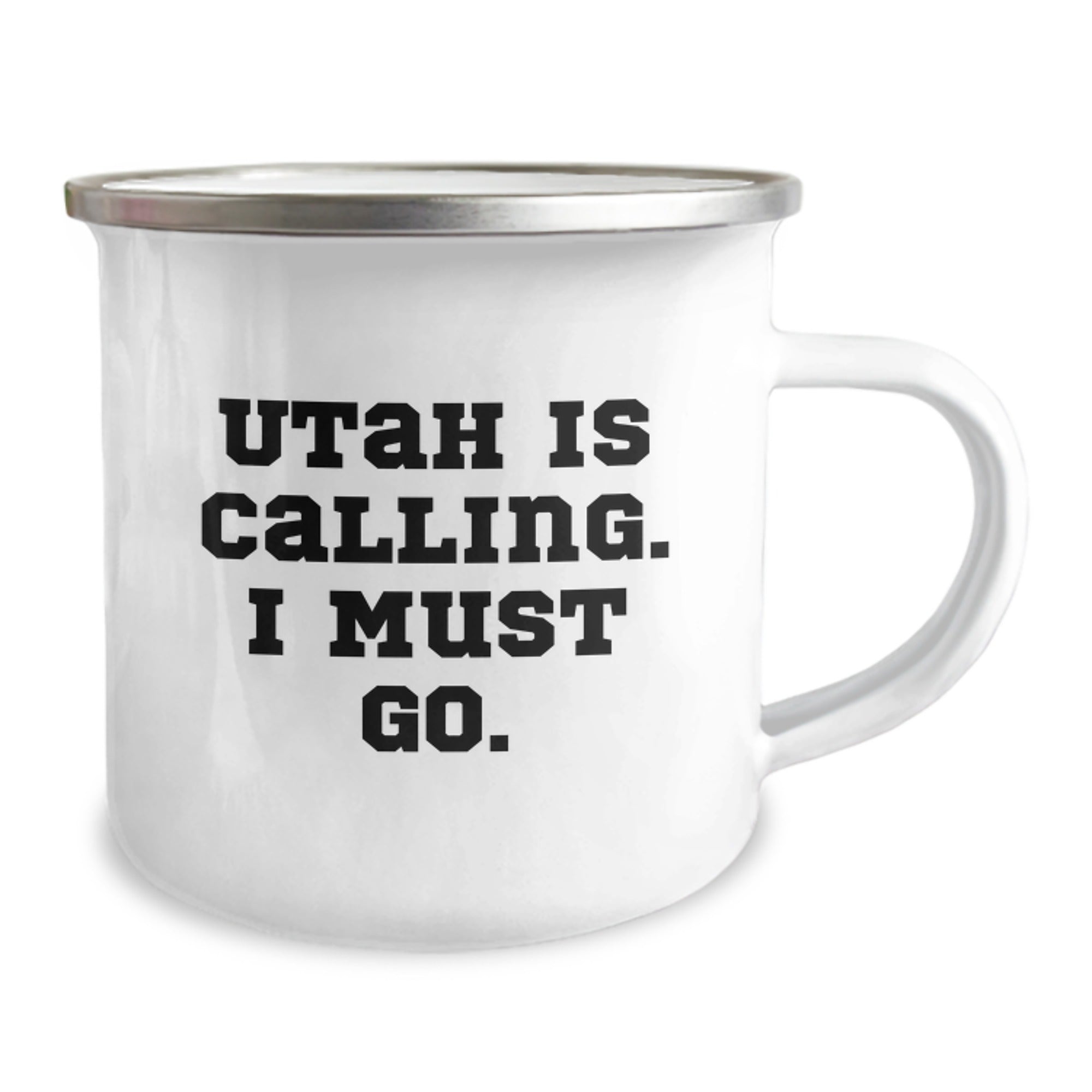 Utah Adventure Gifts from Friends for Men, Utah Camping Mug with Funny Quote 'Utah Is Calling. I Must Go.' - Birthday Unique Gifts - Image 2