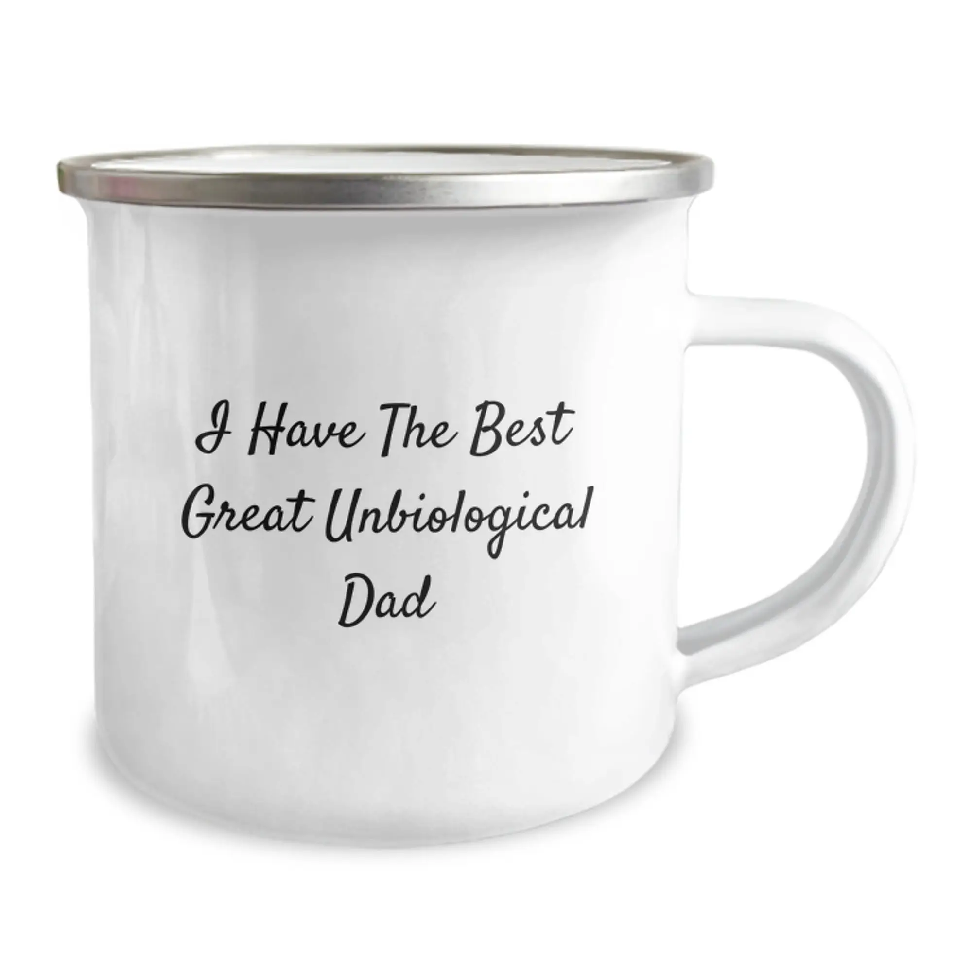 Funny Unbiological Dad Gifts from Family to Unbiological Dad - Great Dad Camping Mug for Graduation - Unique Unbiological Dad Mugs - Image 2