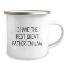 Funny Father-in-law Camping Mug Gifts from Family for Best Great Father-in-law on Birthday - Image 2