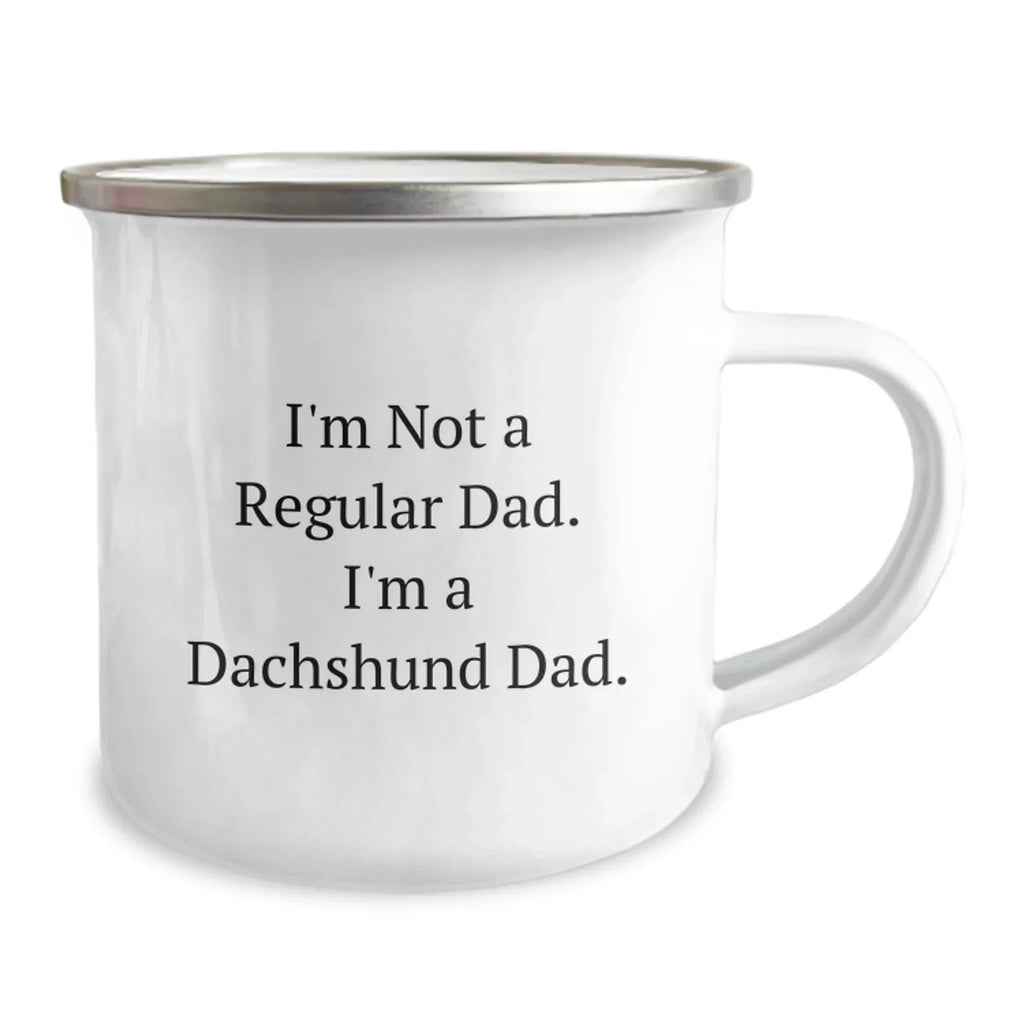 Dachshund Dog Lover Gifts for Dad Men - Funny Camping Mug for Christmas Unique Presents