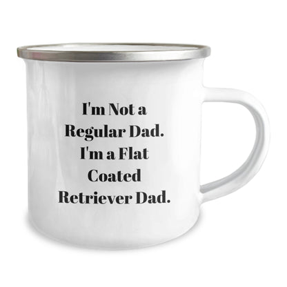 Funny Flat Coated Retriever Dog Dad Gifts from Men for Flat Coated Retriever Dog Lovers - I'm Not A Regular Dad. I'm A Flat Coated Retriever Dad. Christmas Unique Mugs for Camping Enthusiasts - Image 2
