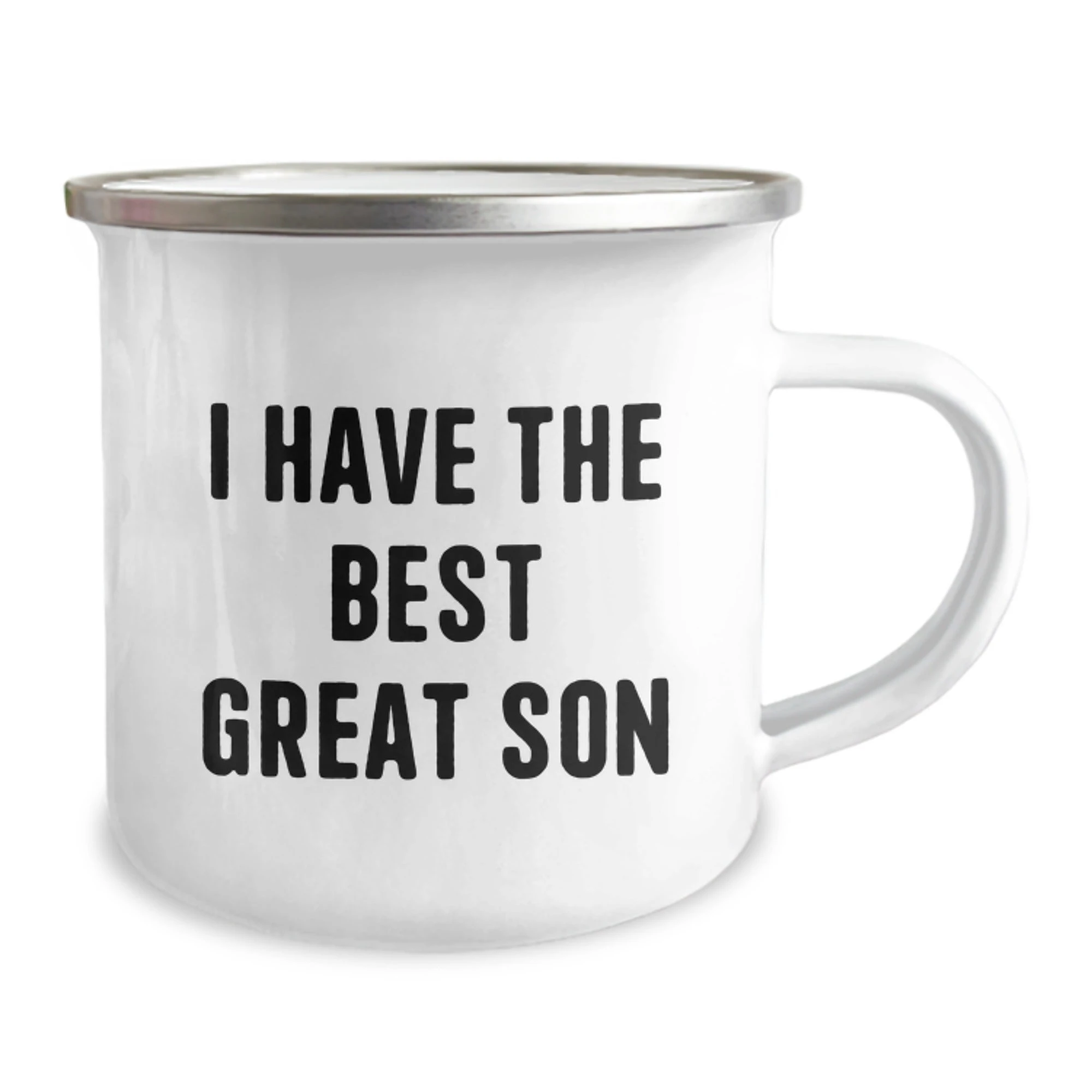 Funny Son Gifts, Camping Mug for Great Kids, I Have The Best Son Quote - Image 2