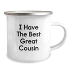 Funny Cousin Gifts for Her, Camping Mug with I Have The Best Great Cousin Quote, Gifts from Family to Cousin for Mother's Day - Image 2