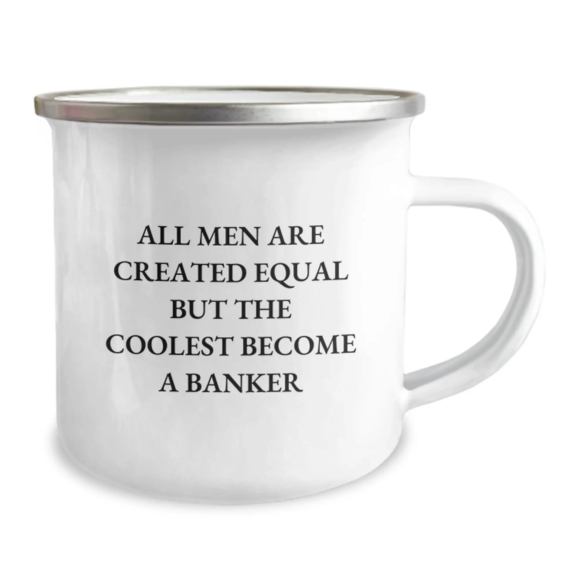 For Him Keepsake Camping Mug Banker Birthday Gift with Quote and Durable - Image 2