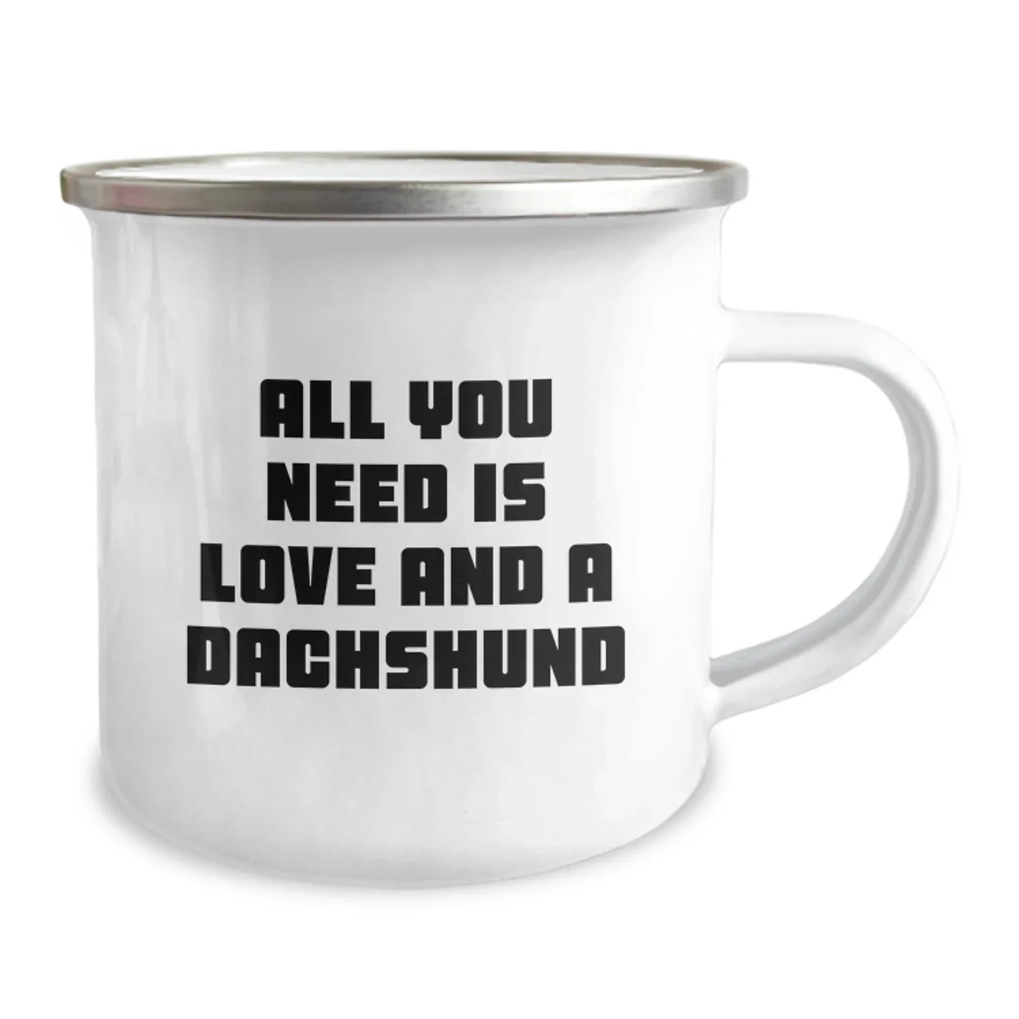 Funny Dachshund Dog Christmas Camping Mug Gifts from Family Friends - All You Need Is Love And A Dachshund, Unique