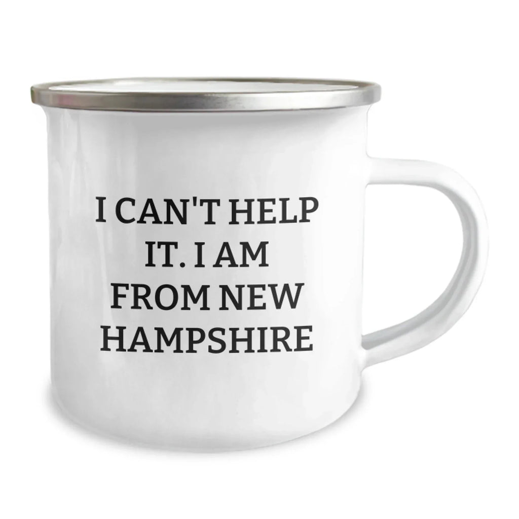 Funny New Hampshire Camping Mug Gifts from Friends and Family for Men and Women who Love the Granite State Perfect for Christmas Unique Items