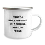 Funny Friend Camping Mug Gifts from Men, Women, or Coworkers to Unique Friends for Christmas