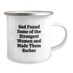 Funny Gifts from Friends for Strong Women Barbers, Unique Christmas Unique Gifts, Funny Camping Mug, Barber Quotes, Strong Women, Funny Mug