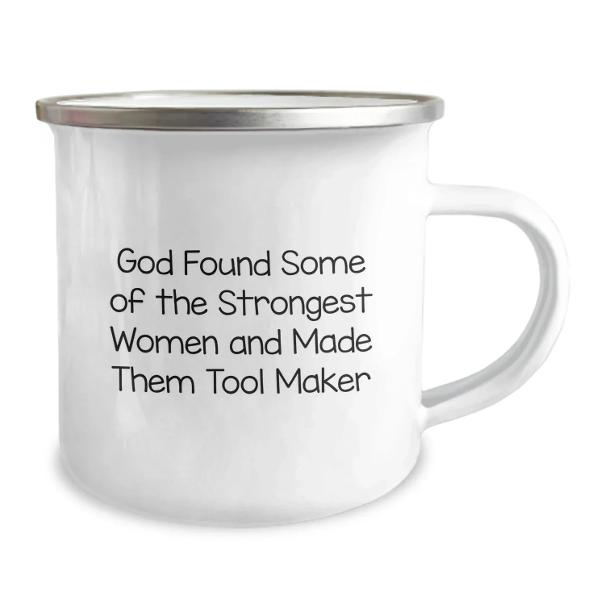 Gifts from Family to Tool Makers, Funny Camping Mug for Men, Unique Christmas Unique Gifts for Him, Tool Maker Enthusiast Mug, Stainless Steel with Enamel Finish