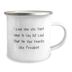Funny Vice President Gifts from Friends and Family, Camping Mug for Men and Women, Christmas Unique Presents