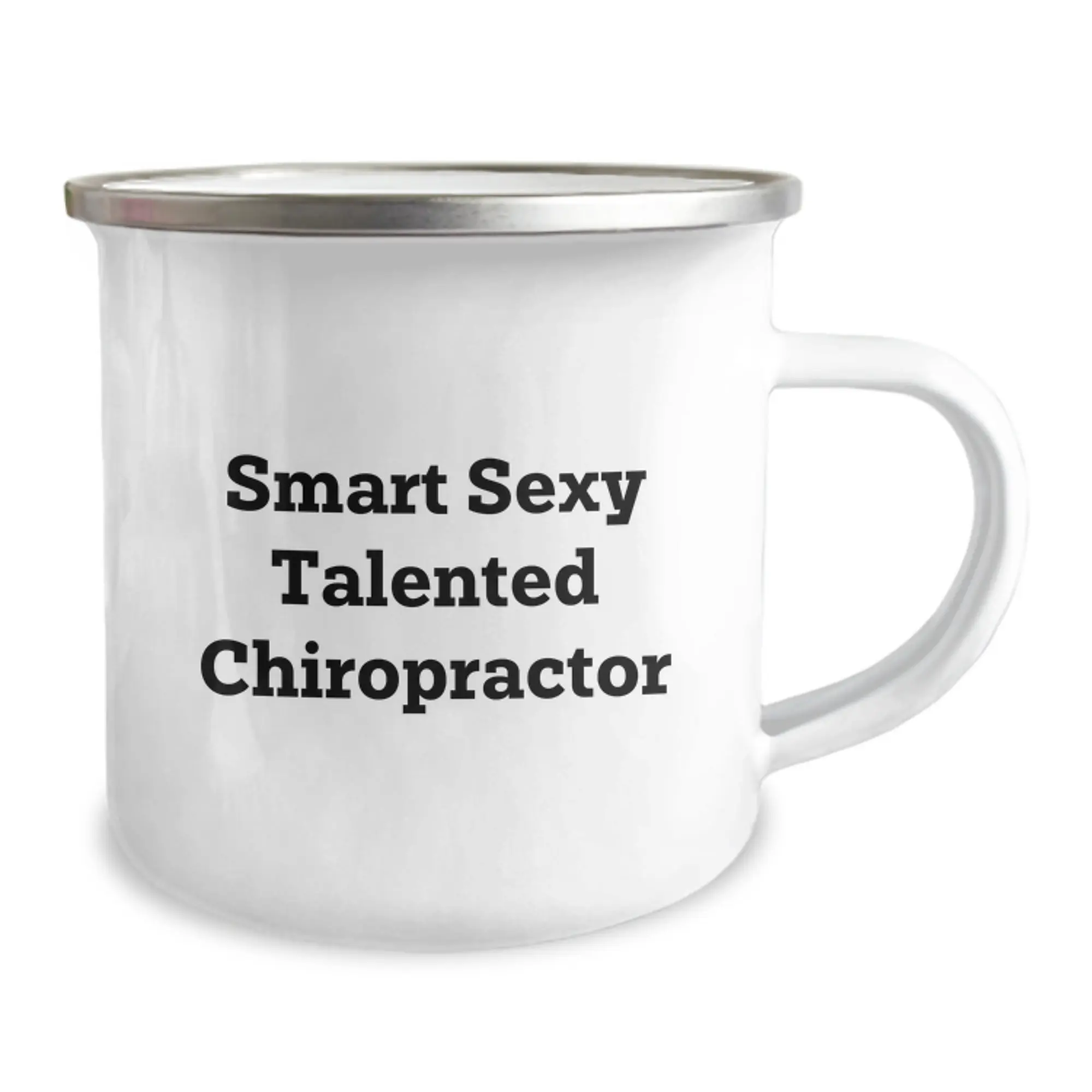 Funny Chiropractor Gifts, Birthday Unique Gifts from Friends to Chiropractor Men, Smart Sexy Talented Chiropractor Camping Mug - Image 2