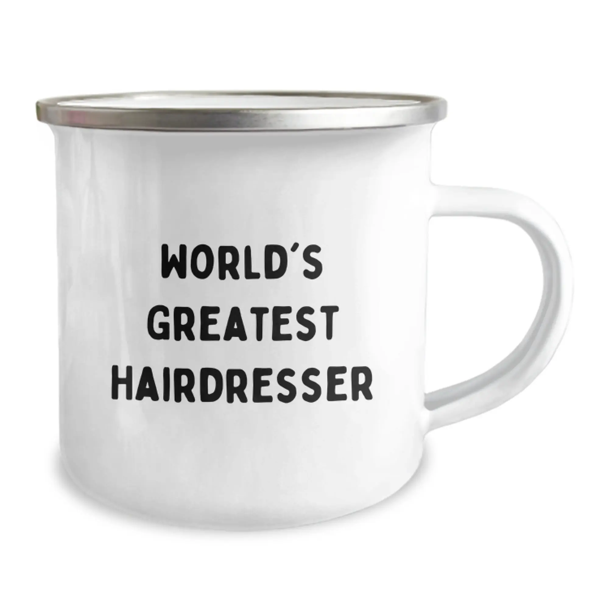 Funny Hairdresser Gifts from Friends for Birthday Unique Camping Mugs, World's Greatest Hairdresser - Image 2