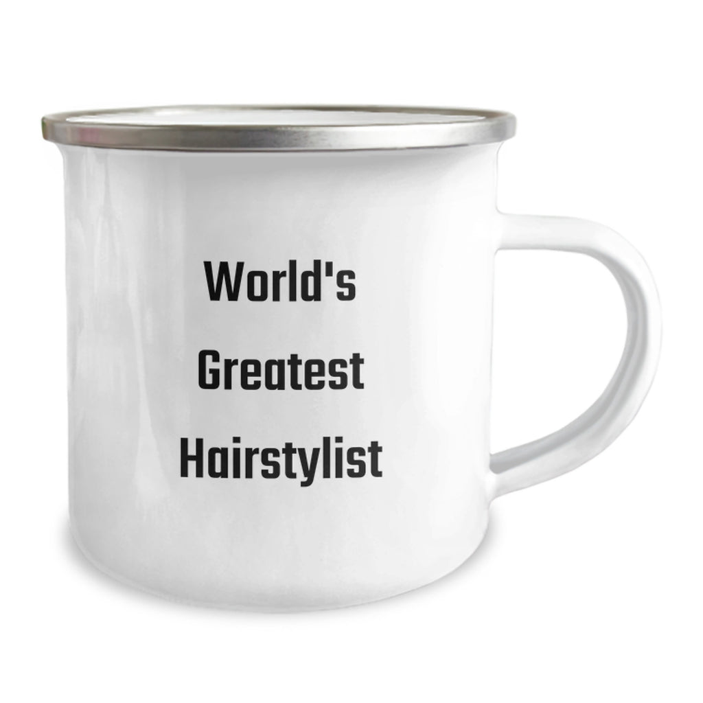 Hairstylist Gift for Him World's Greatest Keepsake Camping Mug - Image 2