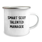 Funny Manager Gifts from Men - Christmas Unique Gifts for Smart Sexy Talented Manager - Camping Mug
