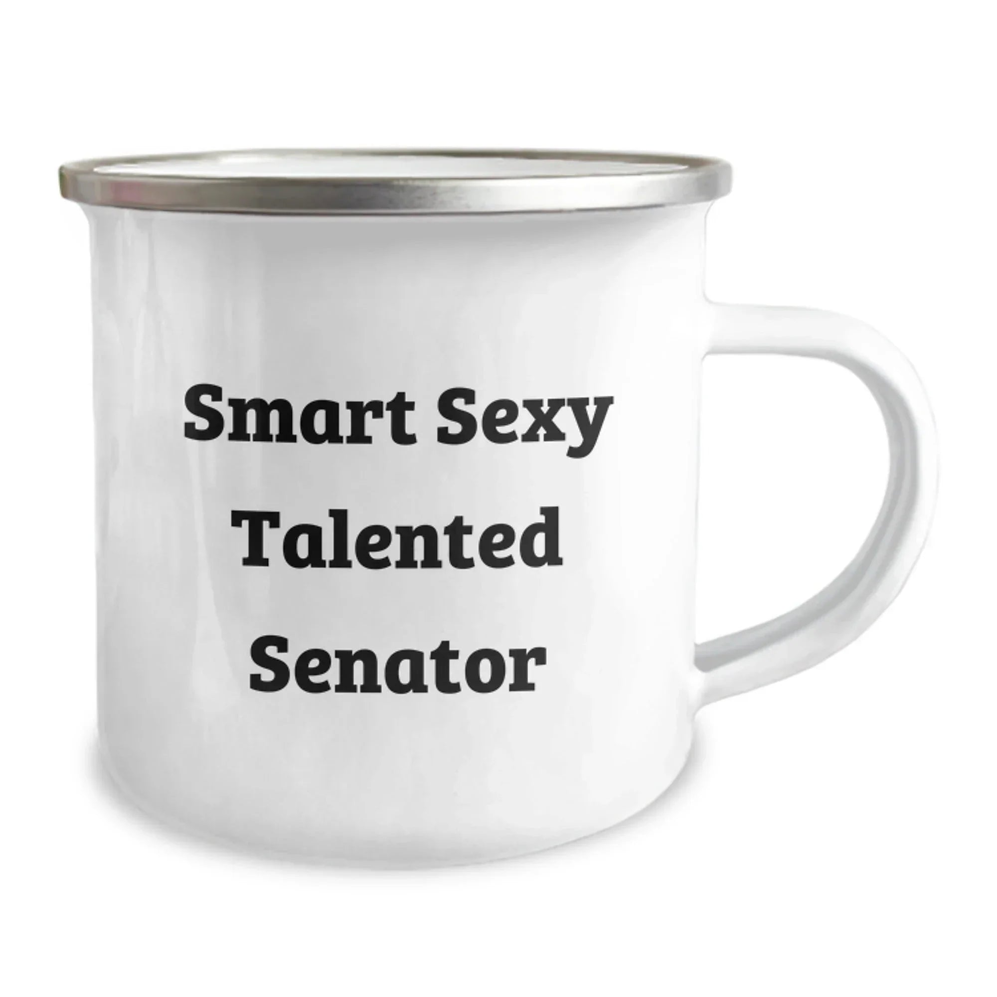 Funny Smart Sexy Talented Senator Gifts for Men, Unique Birthday Presents from Family to Coworkers, Camping Mug for Senator