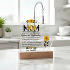 Gift for Mom Words Cannot Express Just How Much I Love You Heart Shaped Acrylic Plaque