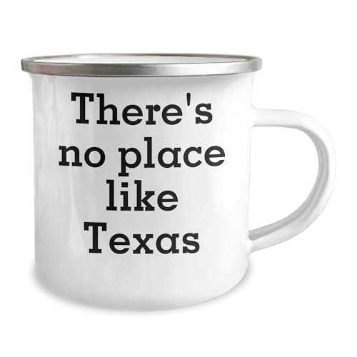 Texas Proud Camping Mug for Valentine's Day Unique Gifts from Coworkers to Family with Inspirational Quote