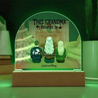 Celebrate Grandma's Love with a Heartfelt Personalized Christmas Gift from Grandkids - Dome-Shaped Acrylic Plaque