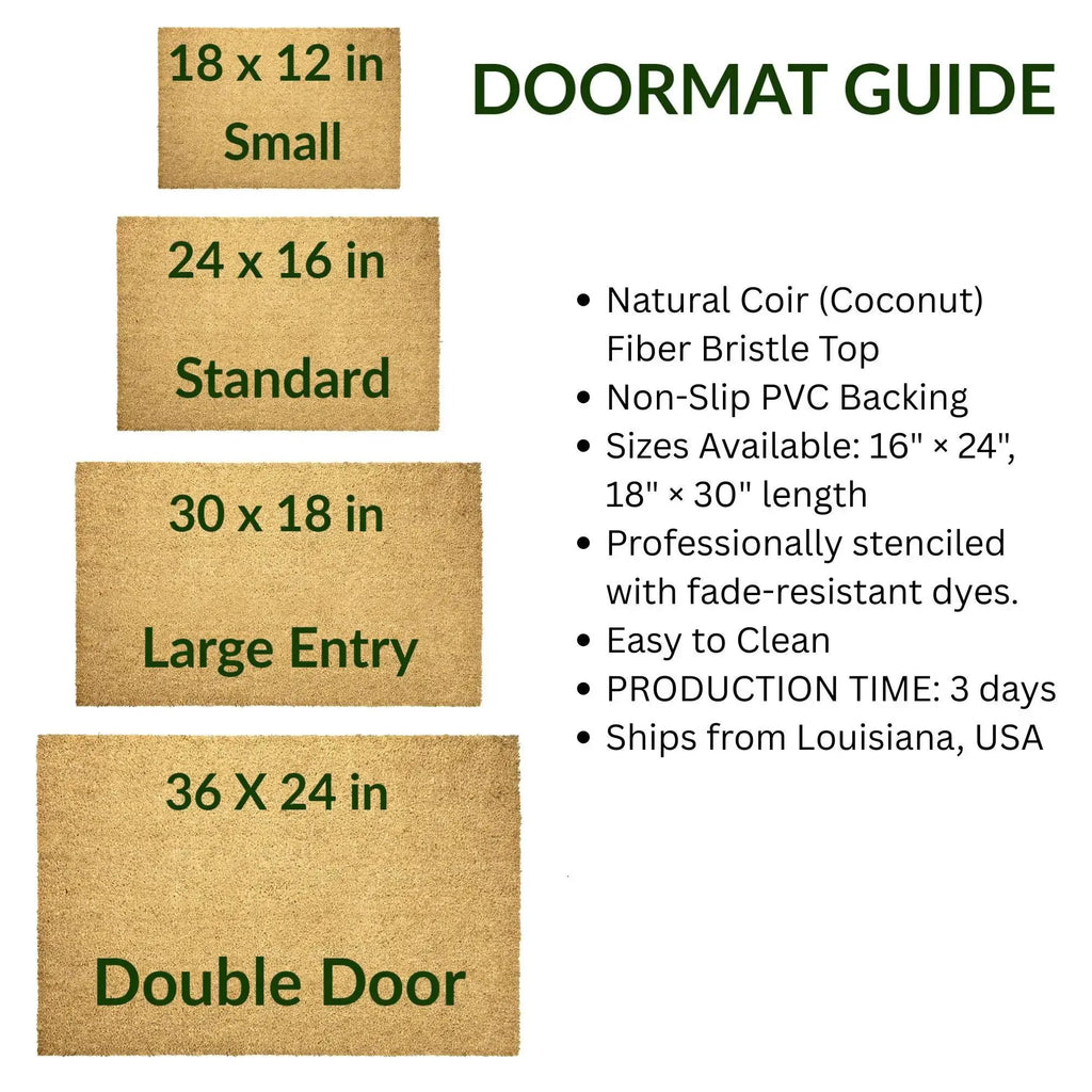 Haunted House Halloween Doormat, Gothic Mansion Coir Welcome Mat, Spooky Fall Porch Decor, Pumpkin Front Door Mat, Halloween Entryway