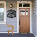 Christmas Truck Personalized Metal Wall Sign Art: Elegantly Crafted in the USA
