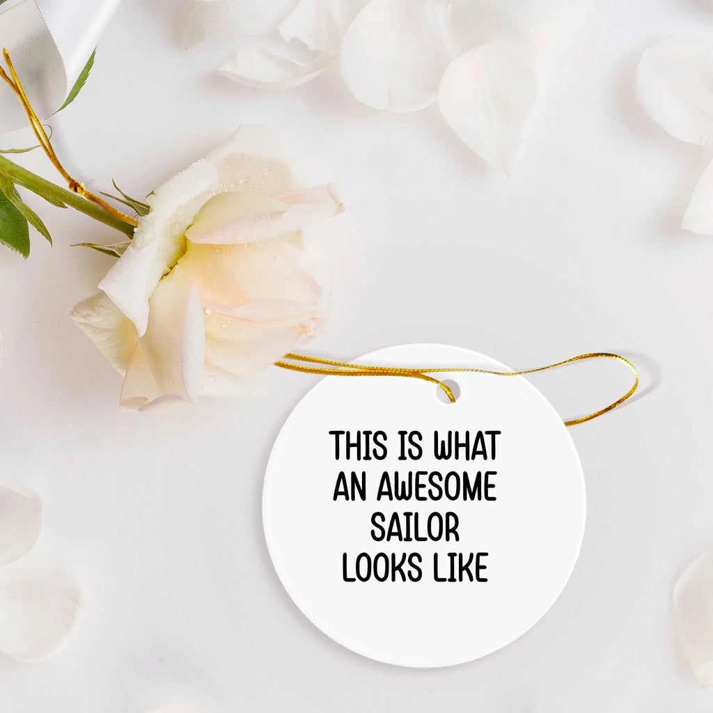 Sailor Circle Ornament from 'This Is What An Awesome Sailor Looks Like' for Christmas