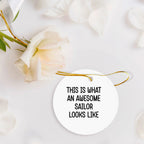 Sailor Circle Ornament from 'This Is What An Awesome Sailor Looks Like' for Christmas