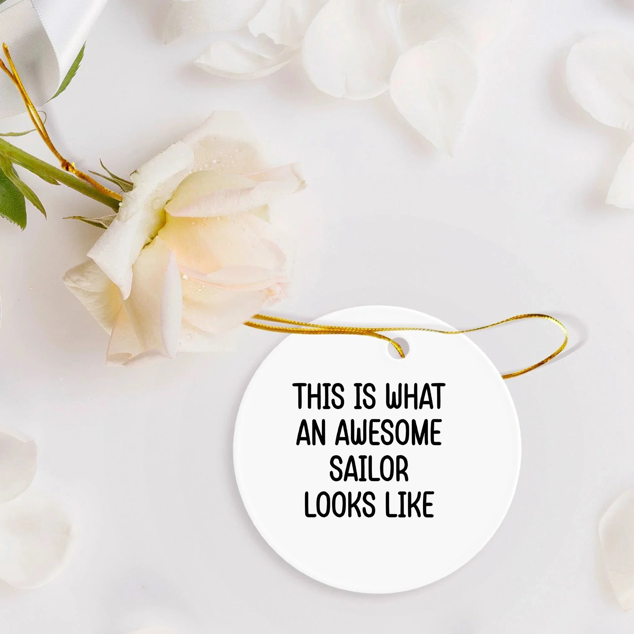 Sailor Circle Ornament from 'This Is What An Awesome Sailor Looks Like' for Christmas