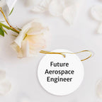 Aerospace Engineer Gifts - 'Future Aerospace Engineer' Circle Ornament for Christmas, Gifts from Family to Future Engineers, Perfect for Office or Home Decor