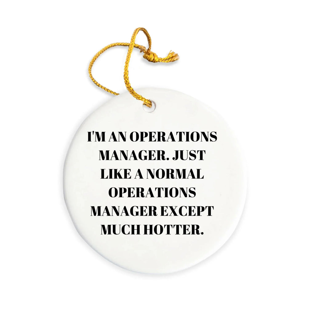 Hilarious Operations Manager Ornament Personalized Joy
